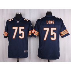 Chicago Bears #75 Kyle Long Blue Men Nike NFL Game Jersey