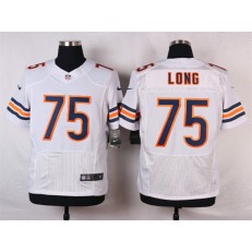 Chicago Bears #75 Kyle Long Elite White Men Nike NFL Jersey