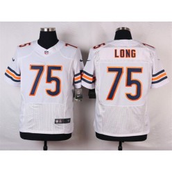 Chicago Bears #75 Kyle Long Elite White Men Nike NFL Jersey