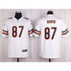 Chicago Bears #87 Kellen Davis White Men Nike NFL Game Jersey