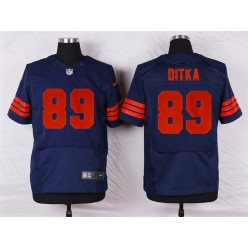 Chicago Bears #89 Mike Ditka Elite Navy Blue 1940s Throwback Alternate Men Nike NFL Jersey