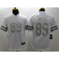 Chicago Bears #89 Mike Ditka White Men Stitched Nike NFL Limited Platinum Jersey