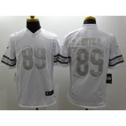 Chicago Bears #89 Mike Ditka White Men Stitched Nike NFL Limited Platinum Jersey