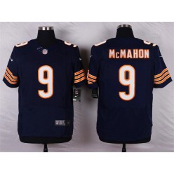 Chicago Bears #9 Jim McMahon Elite Navy Blue Team Color Men Nike NFL Jersey