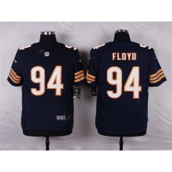 Chicago Bears #94 Leonard Floyd Elite Navy Blue Team Color Men Nike NFL Jersey