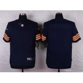 Chicago Bears Blank Elite Navy Blue Team Color Men Nike NFL Jersey