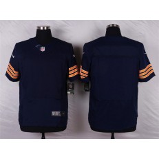 Chicago Bears Blank Elite Navy Blue Team Color Men Nike NFL Jersey
