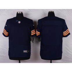 Chicago Bears Blank Elite Navy Blue Team Color Men Nike NFL Jersey