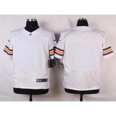 Chicago Bears Blank Elite White Men Nike NFL Jersey