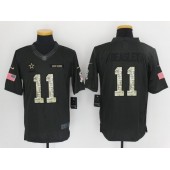 Dallas Cowboys #11 Cole Beasley Anthracite Salute to Service Limited Men Nike NFL Jersey