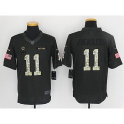 Dallas Cowboys #11 Cole Beasley Anthracite Salute to Service Limited Men Nike NFL Jersey