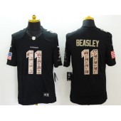 Dallas Cowboys #11 Cole Beasley Black Men Stitched Nike NFL Limited Salute to Service Jersey