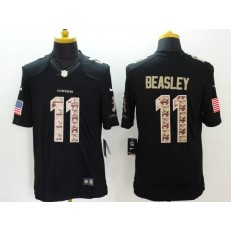 Dallas Cowboys #11 Cole Beasley Black Men Stitched Nike NFL Limited Salute to Service Jersey