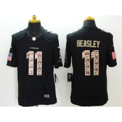 Dallas Cowboys #11 Cole Beasley Black Men Stitched Nike NFL Limited Salute to Service Jersey