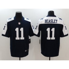 Dallas Cowboys #11 Cole Beasley Blue Throwback Nike NFL Limited Men Jersey