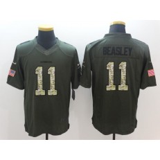 Dallas Cowboys #11 Cole Beasley Green Salute To Service Limited Men Nike NFL Jersey