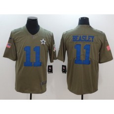 Dallas Cowboys #11 Cole Beasley Olive 2017 Salute To Service Limited Men Nike NFL Jersey