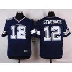 Dallas Cowboys #12 Roger Staubach Elite Navy Blue Team Color Men Nike NFL Jersey