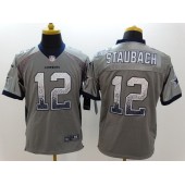 Dallas Cowboys #12 Roger Staubach Grey Drift Fashion Men Football Nike NFL Jersey