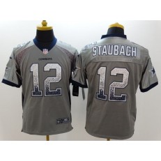 Dallas Cowboys #12 Roger Staubach Grey Drift Fashion Men Football Nike NFL Jersey