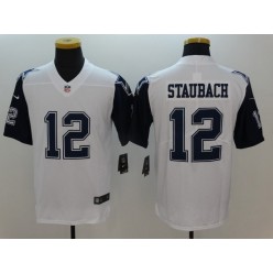 Dallas Cowboys #12 Roger Staubach White 2016 Color Rush Limited Men Nike NFL Jersey