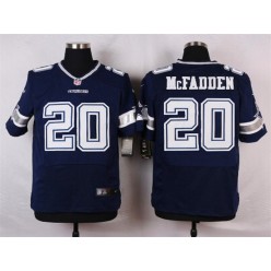 Dallas Cowboys #20 Darren McFadden Elite Navy Blue Team Color Men Nike NFL Jersey