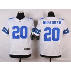 Dallas Cowboys #20 Darren McFadden Elite White Men Nike NFL Jersey