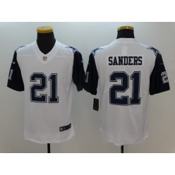 Dallas Cowboys #21 Deion Sanders White 2016 Color Rush Limited Men Nike NFL Jersey