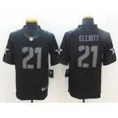 Dallas Cowboys #21 Ezekiel Elliott Black Impact Limited Men Nike NFL Jersey