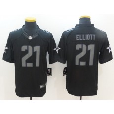 Dallas Cowboys #21 Ezekiel Elliott Black Impact Limited Men Nike NFL Jersey
