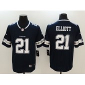 Dallas Cowboys #21 Ezekiel Elliott Navy Vapor Untouchable Limited Men Nike NFL Jersey