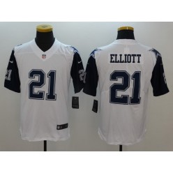 Dallas Cowboys #21 Ezekiel Elliott White 2016 Color Rush Limited Men Nike NFL Jersey