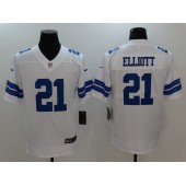 Dallas Cowboys #21 Ezekiel Elliott White Vapor Untouchable Elite Men Nike NFL Jersey