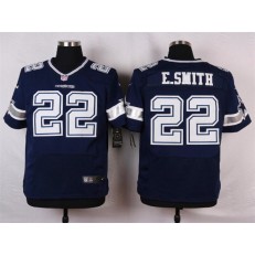 Dallas Cowboys #22 Emmitt Smith Elite Navy Blue Team Color Men Nike NFL Jersey