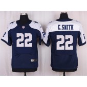 Dallas Cowboys #22 Emmitt Smith Elite Navy Blue Throwback Alternate Men Nike NFL Jersey