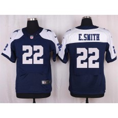 Dallas Cowboys #22 Emmitt Smith Elite Navy Blue Throwback Alternate Men Nike NFL Jersey