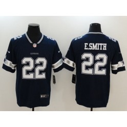 Dallas Cowboys #22 Emmitt Smith Navy Vapor Untouchable Limited Men Nike NFL Jersey