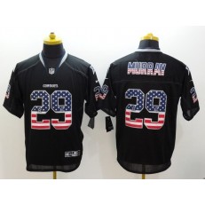 Dallas Cowboys #29 DeMarco Murray Black Men Stitched Nike NFL Elite USA Flag Fashion Jersey