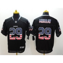 Dallas Cowboys #29 DeMarco Murray Black Men Stitched Nike NFL Elite USA Flag Fashion Jersey