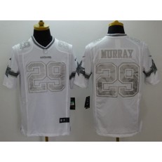 Dallas Cowboys #29 DeMarco Murray White Platinum Men Football Nike NFL Jersey