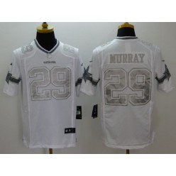 Dallas Cowboys #29 DeMarco Murray White Platinum Men Football Nike NFL Jersey