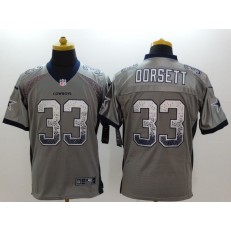 Dallas Cowboys #33 Tony Dorsett Grey Drift Fashion Men Football Nike NFL Jersey