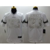 Dallas Cowboys #33 Tony Dorsett White Platinum Men Football Nike NFL Jersey