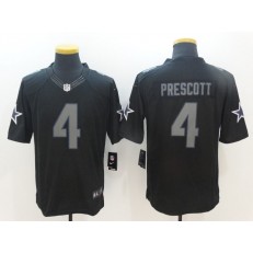 Dallas Cowboys #4 Dak Prescott Black Impact Limited Men Nike NFL Jersey