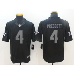 Dallas Cowboys #4 Dak Prescott Black Impact Limited Men Nike NFL Jersey