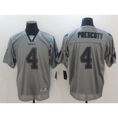 Dallas Cowboys #4 Dak Prescott Lights Out Grey Elite Men Nike NFL Jersey