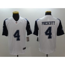 Dallas Cowboys #4 Dak Prescott White 2016 Color Rush Limited Men Nike NFL Jersey