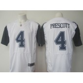 Dallas Cowboys #4 Dak Prescott White Men Elite Color Rush Nike NFL Jersey