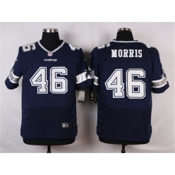 Dallas Cowboys #46 Alfred Morris Elite Navy Blue Team Color Men Nike NFL Jersey