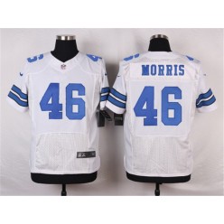 Dallas Cowboys #46 Alfred Morris Elite White Men Nike NFL Jersey